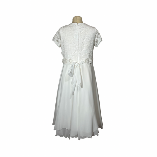 Monny Kommunionskleid mit Blumenbordüre