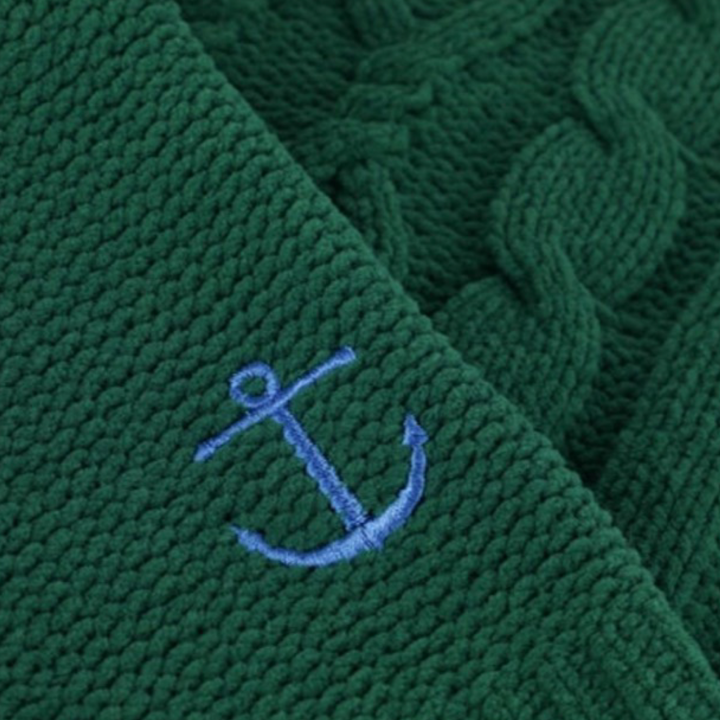 Grüner Scotch & Soda Pullover Chenille Cable Knit