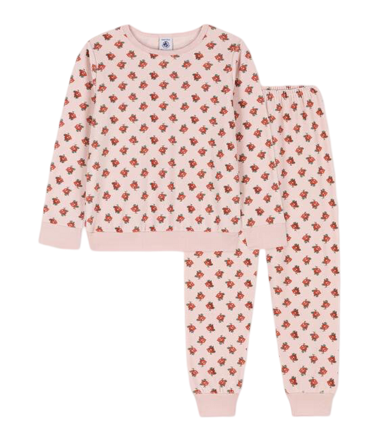 Kinderpyjama aus Nicki mit Blumenmotiv für Mädchen