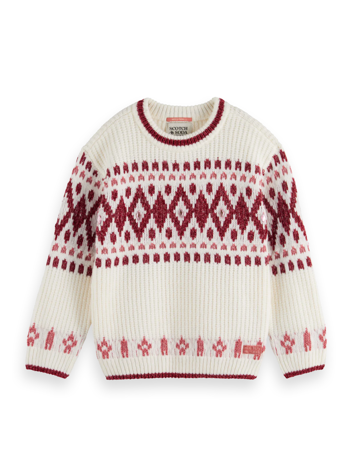 Sparkly Fair Isle Pullover