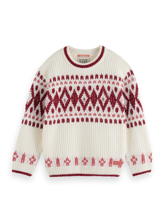 Sparkly Fair Isle Pullover